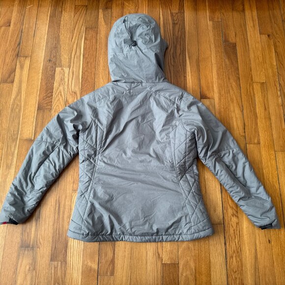 Patagonia Jacket Women's Gray Micro Puff Hooded Primaloft Jacket Size M - Picture 7 of 9